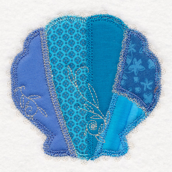 Crazy Patchwork Seashell (Heirloom Applique)