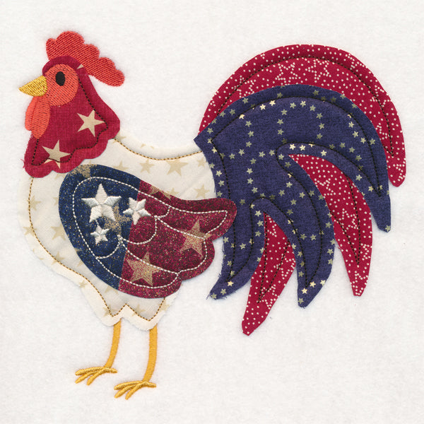 Americana Rooster (Crafty Cut Applique)