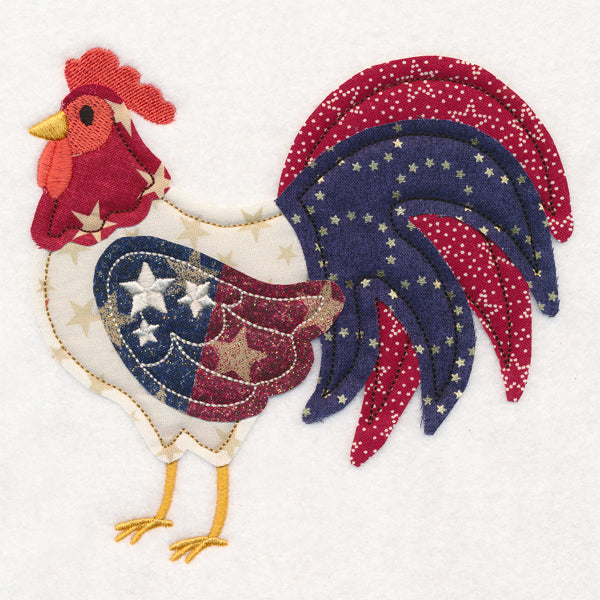 Americana Rooster (Crafty Cut Applique)