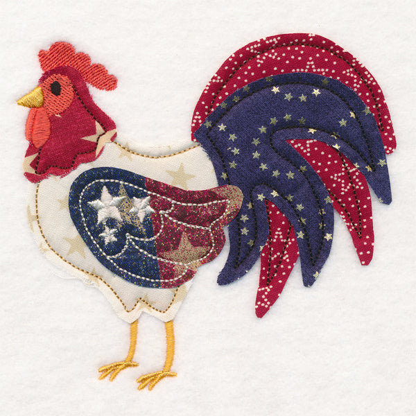 Americana Rooster (Crafty Cut Applique)