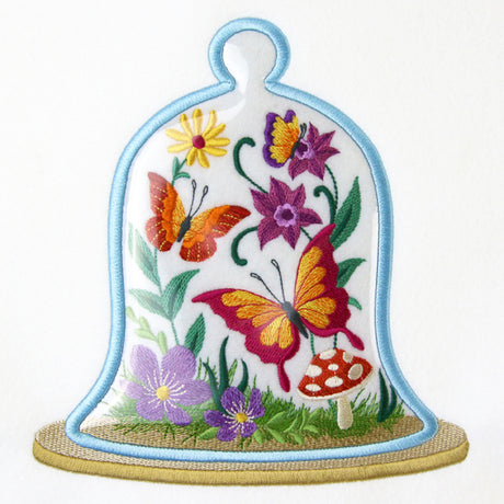 Butterfly Bell Jar (Vinyl Applique)