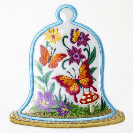 Butterfly Bell Jar (Vinyl Applique)