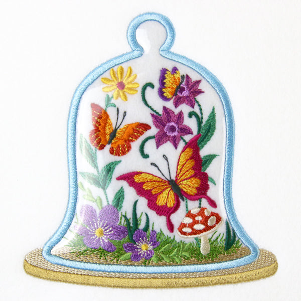 Butterfly Bell Jar (Vinyl Applique)