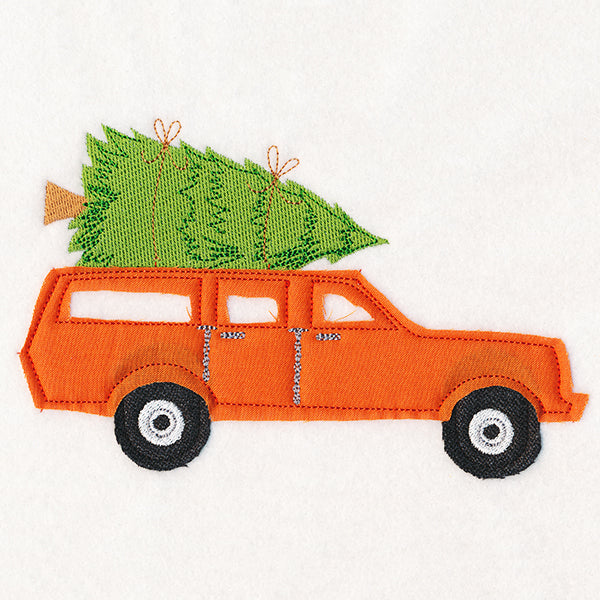 Christmas On-the-Go - Retro Wagon (Crafty Cut Applique)
