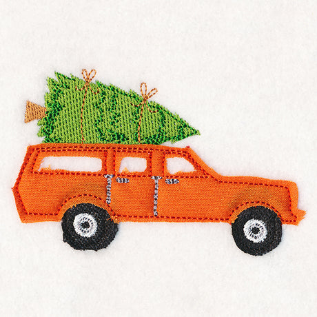 Christmas On-the-Go - Retro Wagon (Crafty Cut Applique)