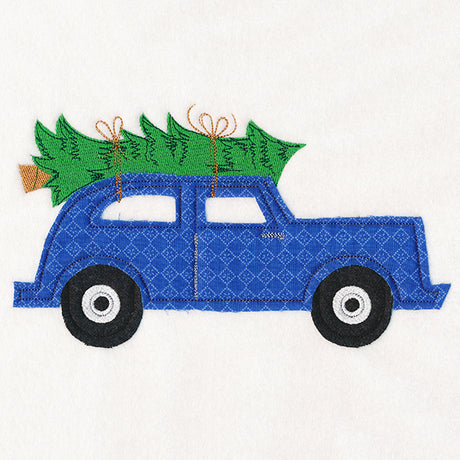 Christmas On-the-Go - Retro Car (Crafty Cut Applique)