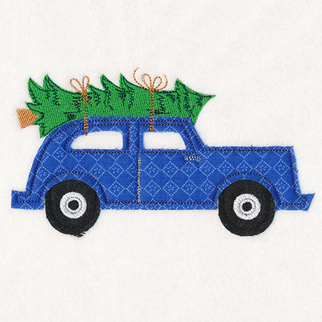 Christmas On-the-Go - Retro Car (Crafty Cut Applique)