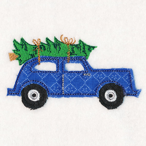 Christmas On-the-Go - Retro Car (Crafty Cut Applique)
