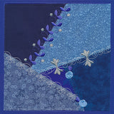 Crazy Patchwork Blue Magic Quilt Block (Heirloom Applique)