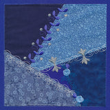 Crazy Patchwork Blue Magic Quilt Block (Heirloom Applique)