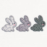 Woodland Friends Trio - Bunnies (Heirloom Applique)