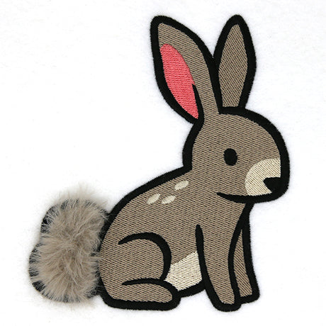 Fuzzy Woodland Bunny (Applique)