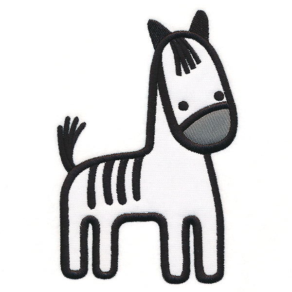 Sweet Safari Zebra (Applique)