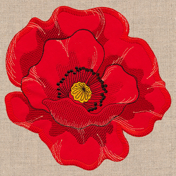 Perfect Poppy (Heirloom Applique)