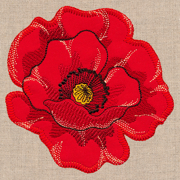 Perfect Poppy (Heirloom Applique)