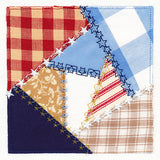 Crazy Patchwork Americana Quilt Block (In-the-Hoop)
