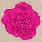 Graceful Pink Rose (Heirloom Applique)