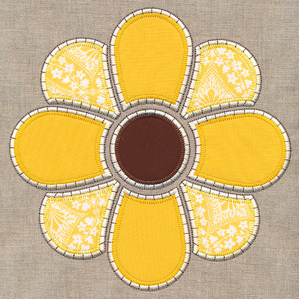 Rustic Autumn Sunflower (Heirloom Applique)