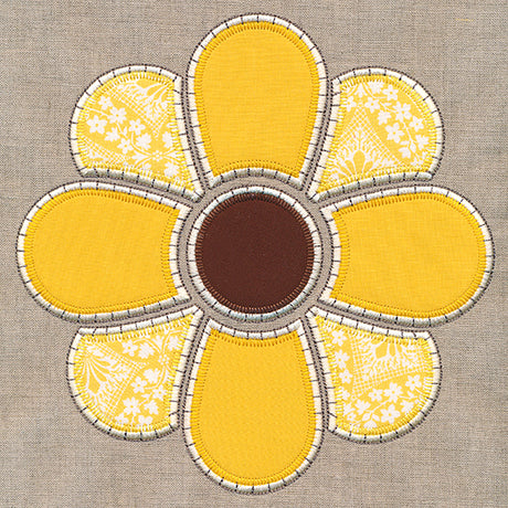 Rustic Autumn Sunflower (Heirloom Applique)