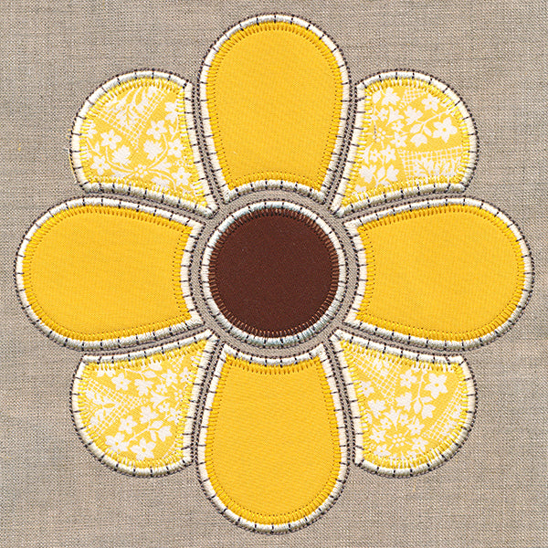 Rustic Autumn Sunflower (Heirloom Applique)