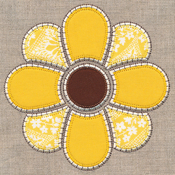 Rustic Autumn Sunflower (Heirloom Applique)