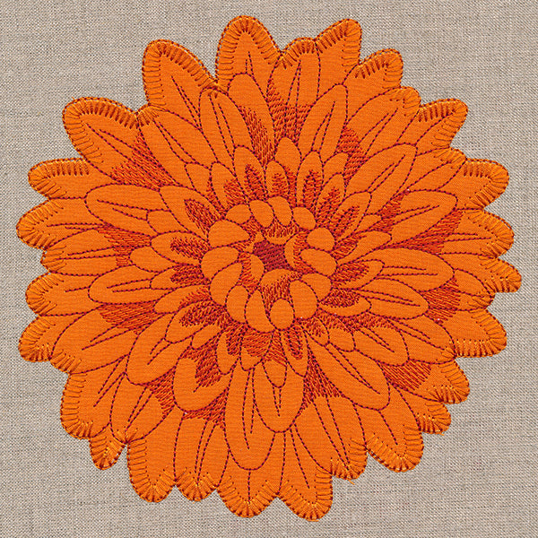 Cheerful Chrysanthemum (Heirloom Applique)