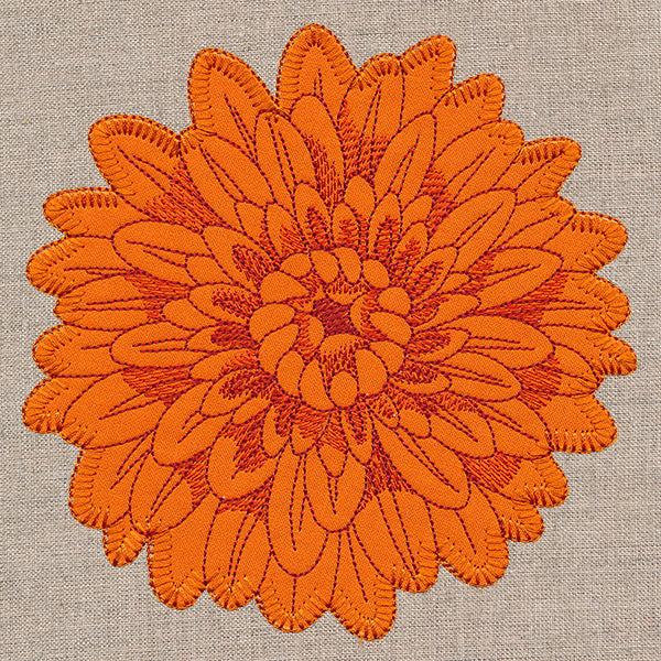 Cheerful Chrysanthemum (Heirloom Applique)