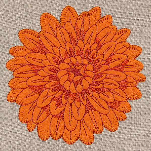 Cheerful Chrysanthemum (Heirloom Applique)