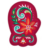 Christmas Rosemaling Mitten (Heirloom Applique)