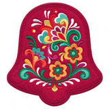 Christmas Rosemaling Bell (Heirloom Applique)