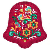 Christmas Rosemaling Bell (Heirloom Applique)