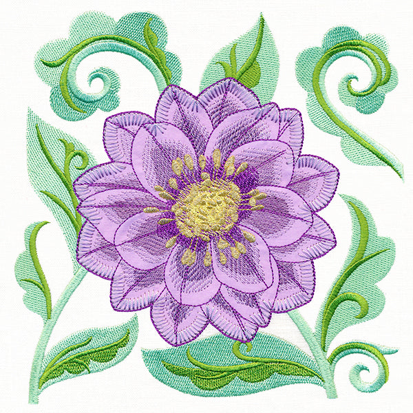 Fancy Hellebore (Heirloom Applique)