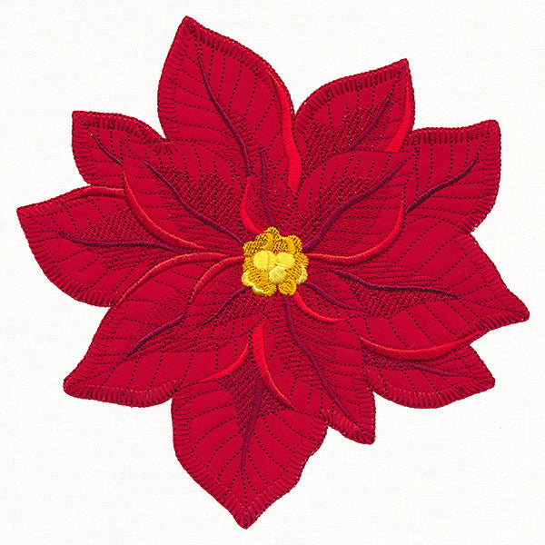Peaceful Poinsettia (Heirloom Applique)