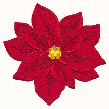 Peaceful Poinsettia (Heirloom Applique)