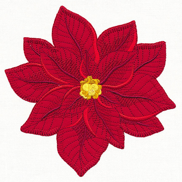 Peaceful Poinsettia (Heirloom Applique)