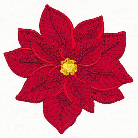 Peaceful Poinsettia (Heirloom Applique)