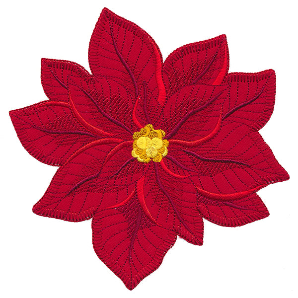 Peaceful Poinsettia (Heirloom Applique)