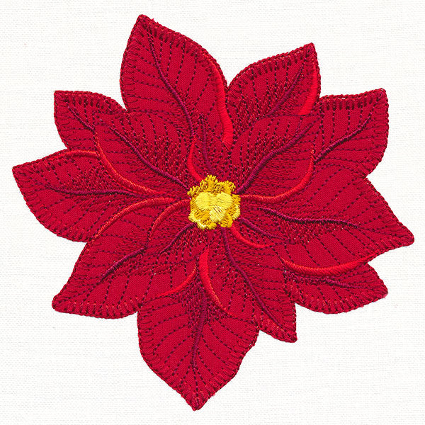 Peaceful Poinsettia (Heirloom Applique)