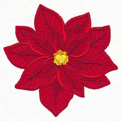Peaceful Poinsettia (Heirloom Applique)