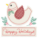 Happy Holidays Country Bird (Crafty Cut Applique)