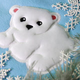 Fluffy Polar Bear (Applique)