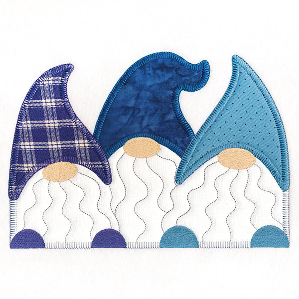 Charming Gnomes Trio (Heirloom Applique)