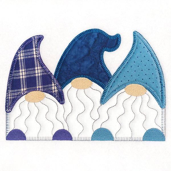 Charming Gnomes Trio (Heirloom Applique)