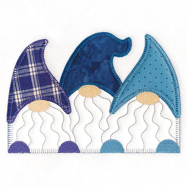 Charming Gnomes Trio (Heirloom Applique)
