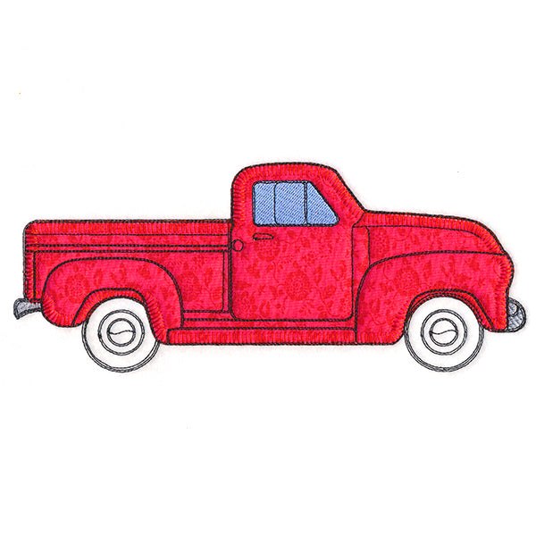 Cruising Retro Truck (Heirloom Applique)