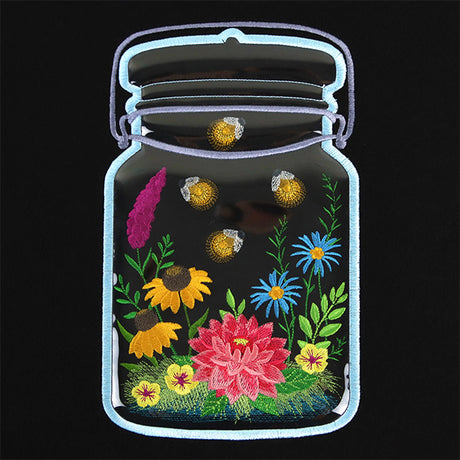Enchanting Firefly Jar (Vinyl Applique)