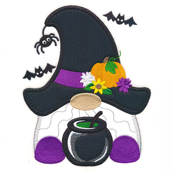 Spooky Halloween Gnome (Heirloom Applique)