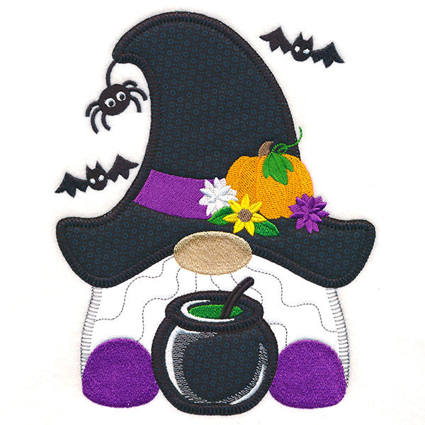 Spooky Halloween Gnome (Heirloom Applique)
