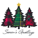 Season's Greetings Trees (Applique)
