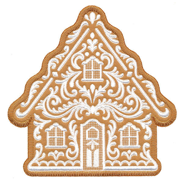 Exquisite Gingerbread House (Applique)